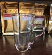 c001-05 耐熱ガラス茶杯 (ピンク)