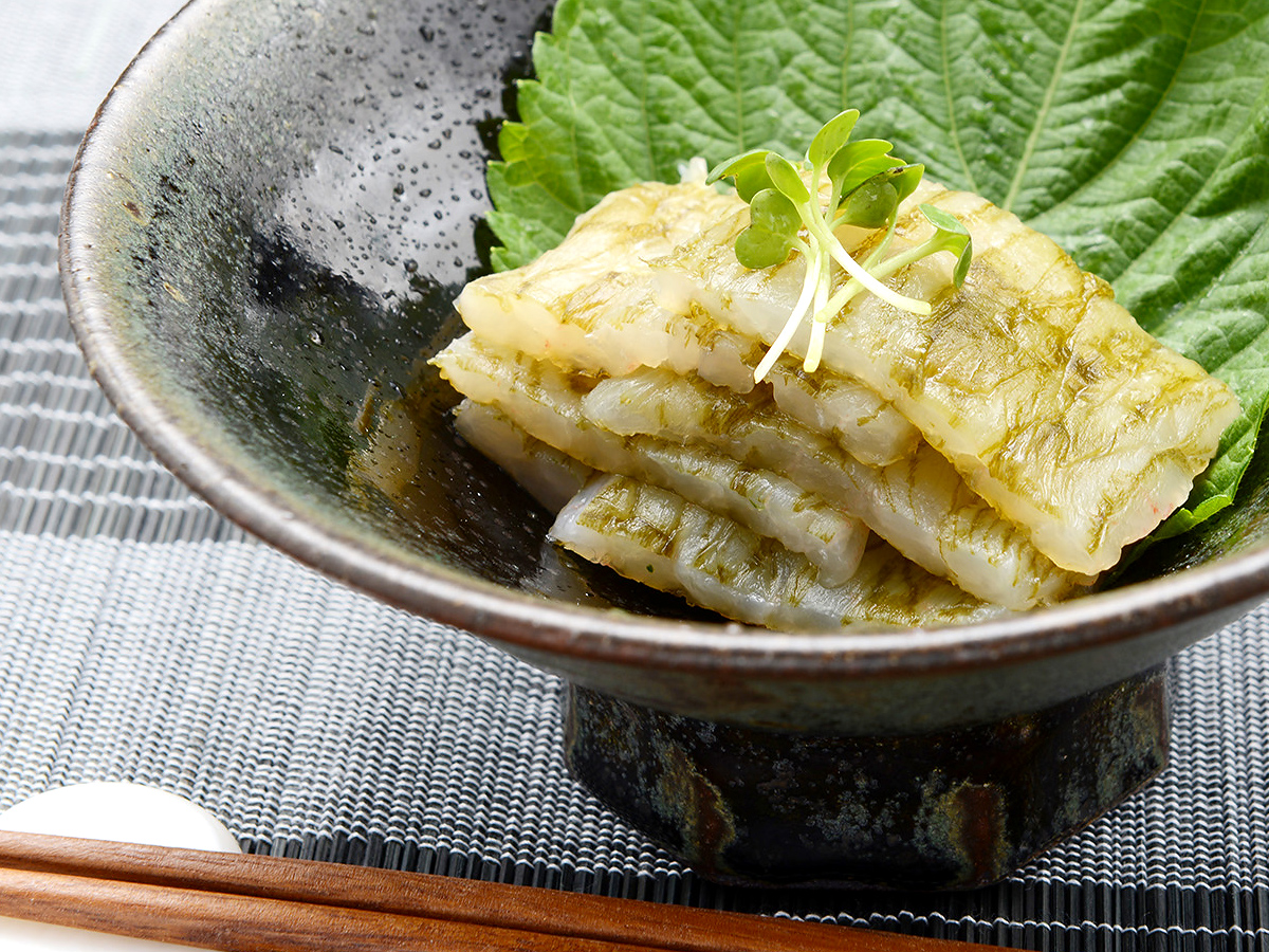 白えび昆布〆