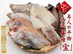名人の干物　４種（連子鯛入り）詰合-宝　【送料無料】