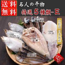 名人の干物５種