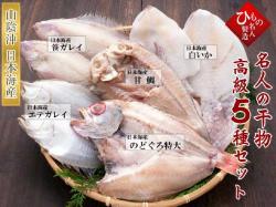 干物（ひもの）詰合　名人の干物 特選5種-A(ノドグロ特大入り）　【送料無料】