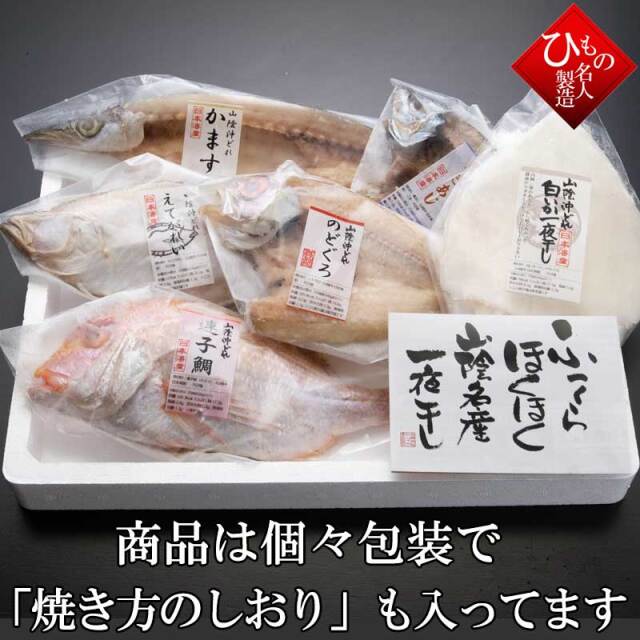 名人の干物6種詰合-B1 干物セット【送料無料】※北海道・沖縄・東北は