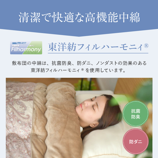 毛布仕立て掛け布団 シンサレート シングルロング 防ダニ 抗菌 洗濯機