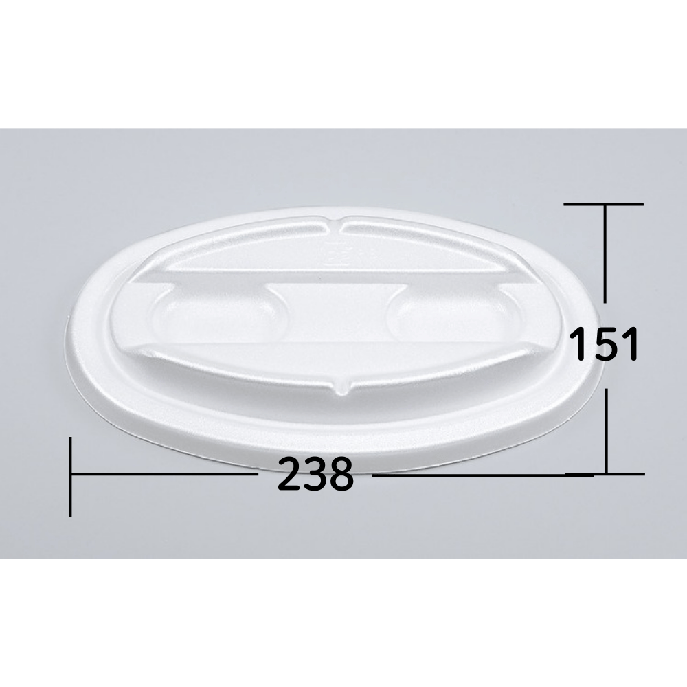 シーピー化成 VK-51 カレー容器 無地共蓋 1000枚入