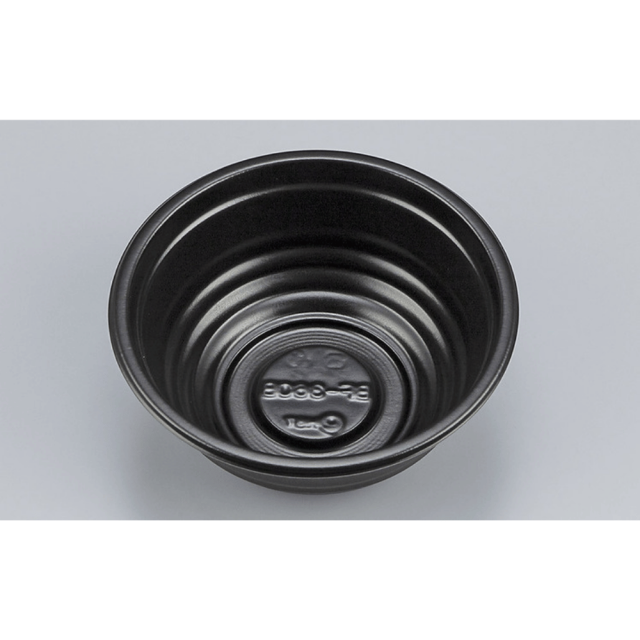 シーピー化成 BF-360-B 丼容器 本体 1200枚入/黒本体