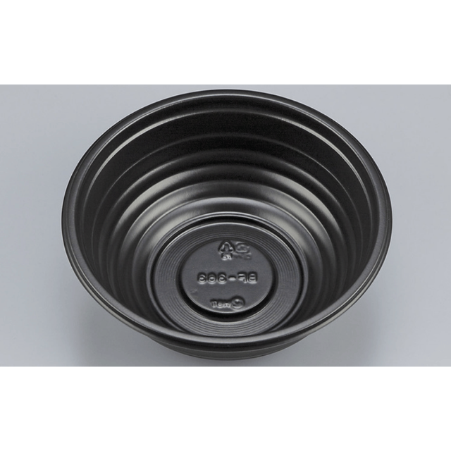 シーピー化成 BF-363 丼容器 本体 600枚入/黒本体