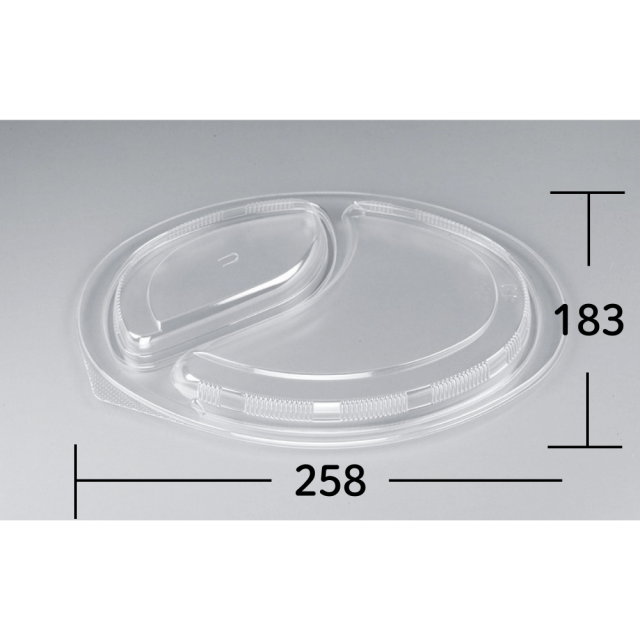 シーピー化成 BFカレー内7 嵌合蓋 U字穴 400枚入