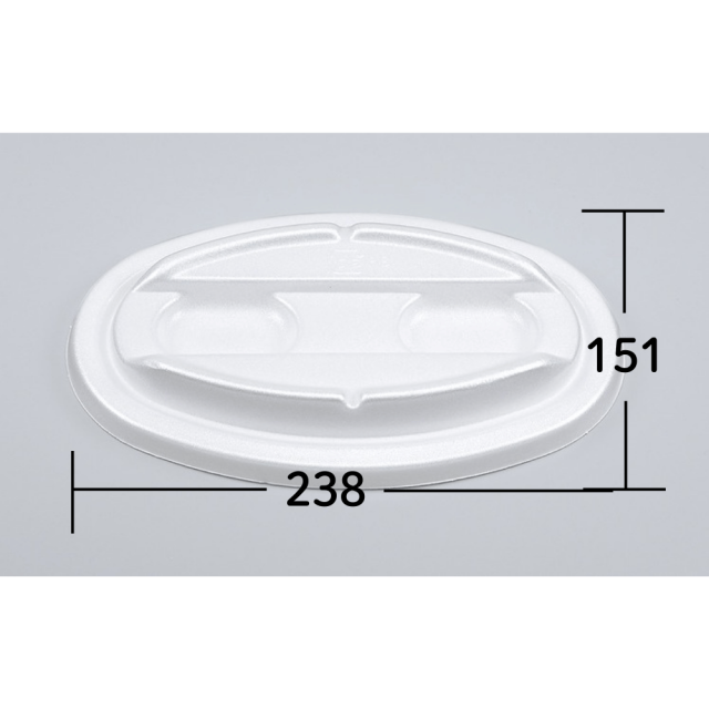 シーピー化成 VK-51 カレー容器 無地共蓋 1000枚入