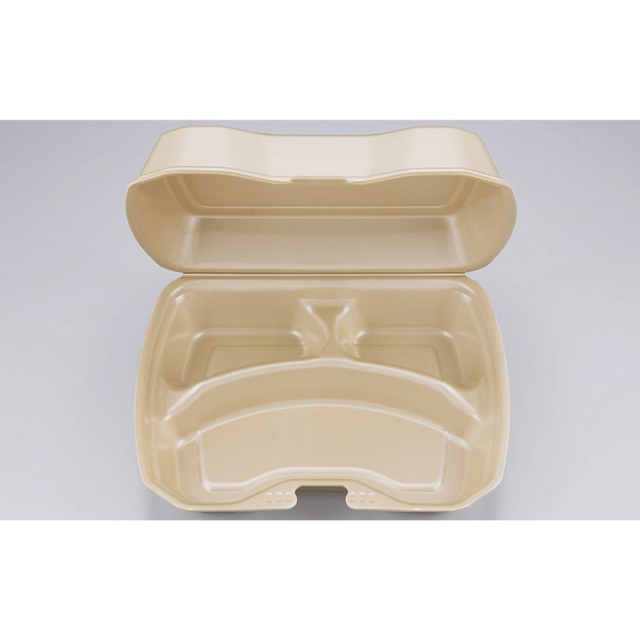 シーピー化成 VK613-3 弁当容器 200枚入/キャメル