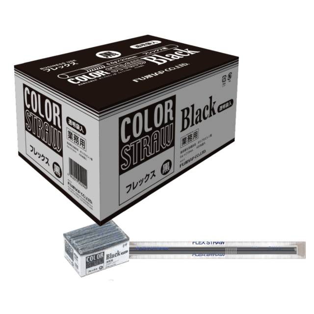 フジナップ フジフレックス ストロー 透明袋入 6Φ×210mm 400本×16箱