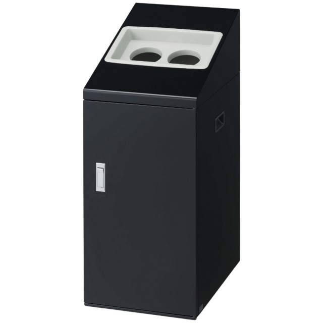 山崎産業 リサイクルボックスNTI-50 屋内用50L/２穴（ブラック）