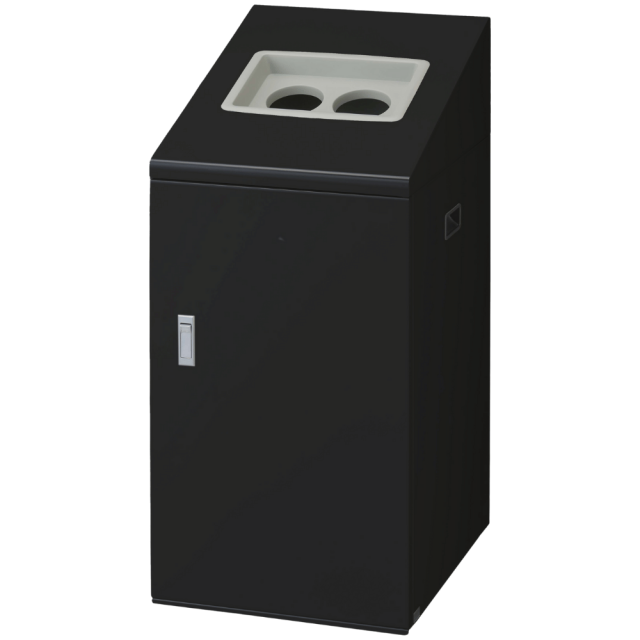 山崎産業 リサイクルボックスNTI-90 屋内用90L/２穴（ブラック）