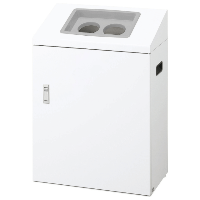 山崎産業 リサイクルボックスNYI-50 屋内用50L/２穴（ホワイト）