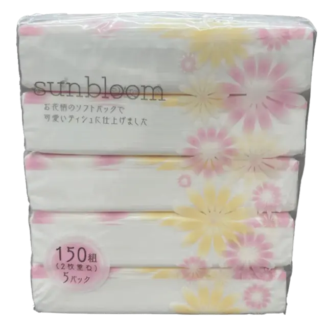 ＳＵＮ　ＢＬＯＯＭ ソフトパック ティッシュペーパー　150W5P