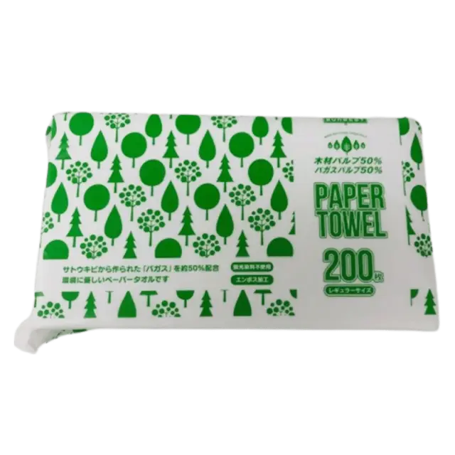 サンベストペーパータオル　レギュラータイプ中判　200枚入×50パック　　
