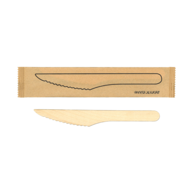 九州紙工 ウッドナイフ16.5cm紙完封 3000本入