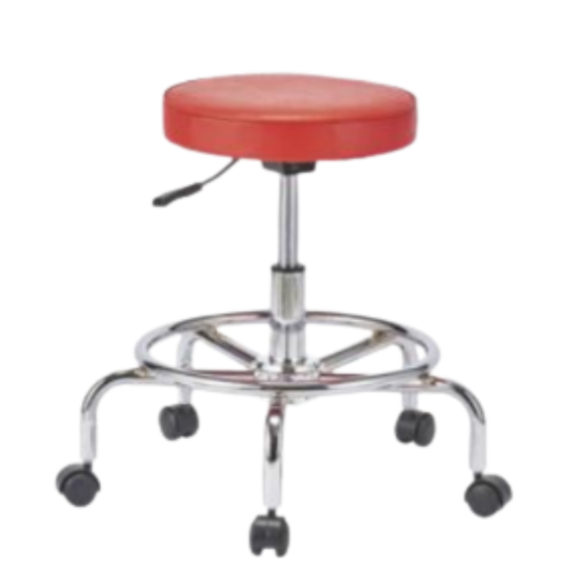 山崎産業 ワークチェア VN-002 キャスター付 赤/白/黒