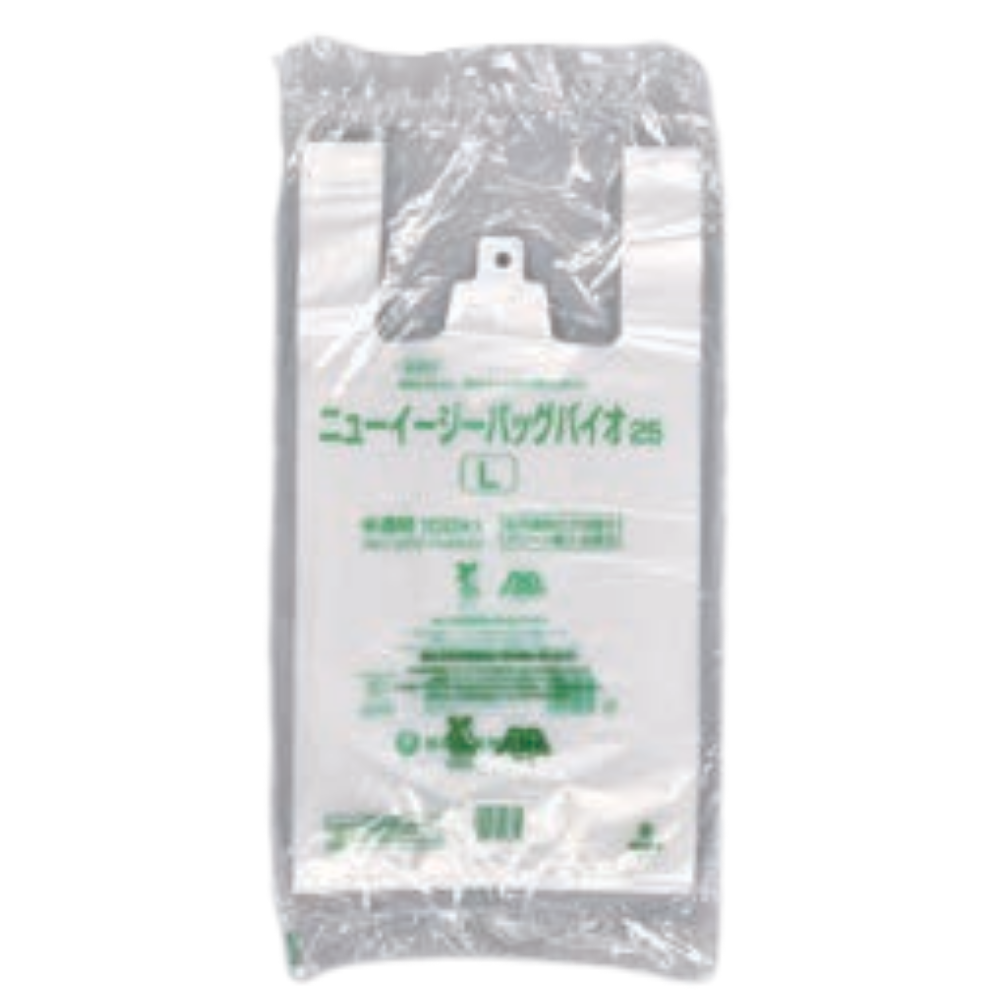 福助工業 ニューイージーバッグ バイオ25 レジ袋 半透明