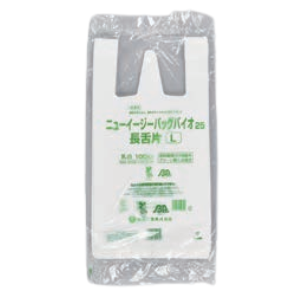 福助工業 ニューイージーバッグ バイオ25長舌弁（ブロック無し） レジ袋