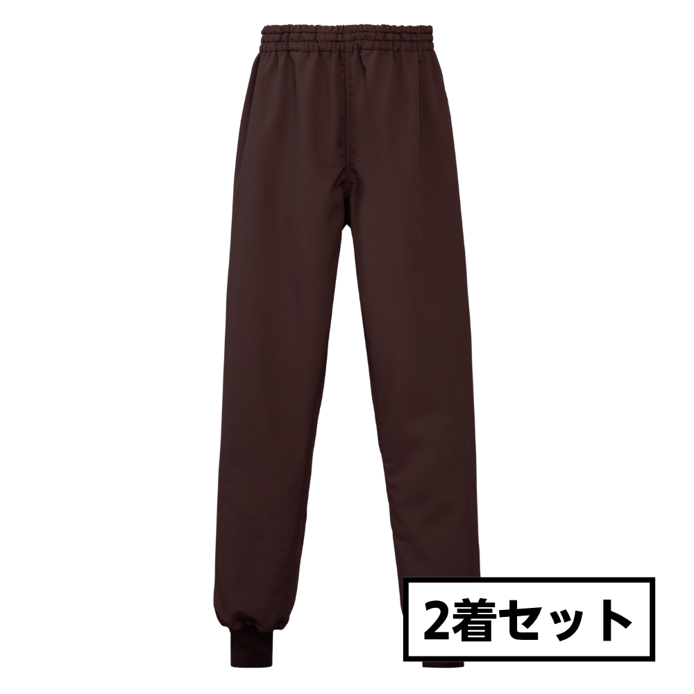 セブンユニフォーム 抗菌パンツ 男女兼用 バーガンディ BL1493 （2着セット）