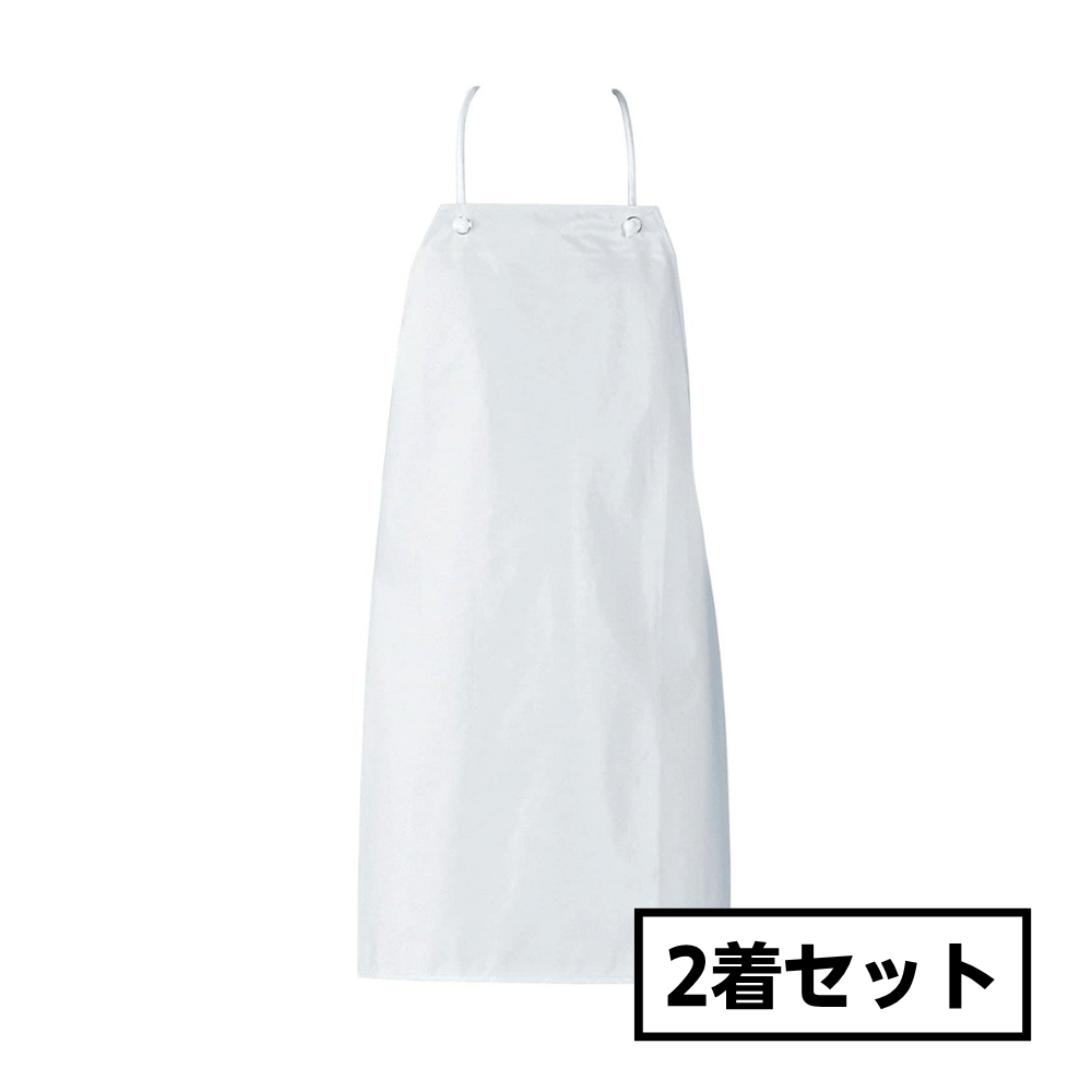 セブンユニフォーム 超軽量エプロン ウレタン胸当エプロン JT4559 フリーサイズ （2着セット）