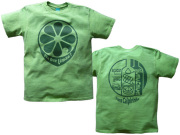 hinolismo(ヒノリズモ)-新カイピリーニャTシャツ-リマォンたっぷりが好きだから-半袖ライムグリーン