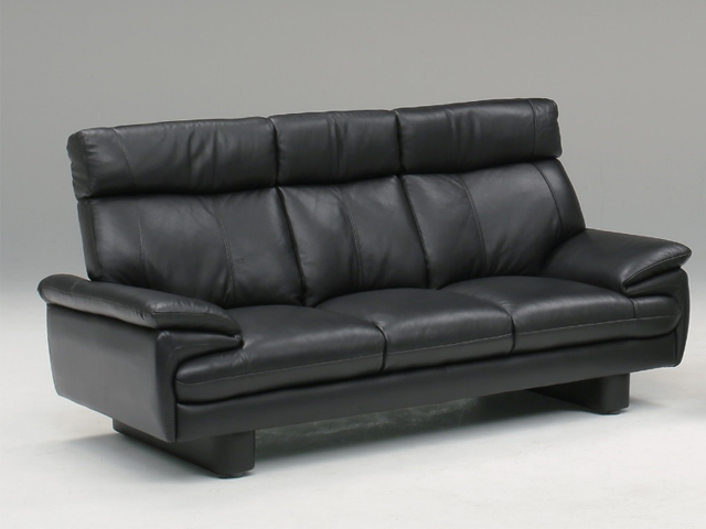 ３人掛けハイバック牛革ソファ　パデラ