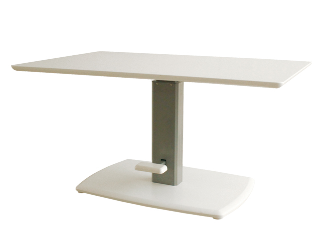 クアトロ　ダイニング昇降テーブル　ホワイト