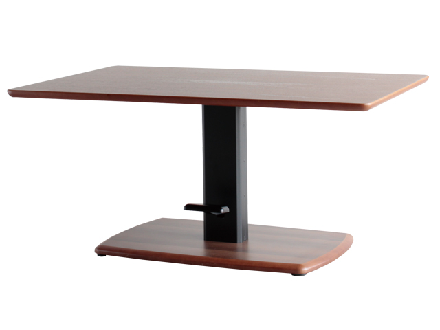 クアトロ　ダイニング昇降テーブル　ブラウン