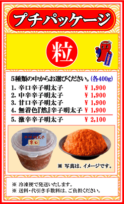 【粒】プチパッケージ