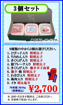 平塚の珍味　3個セット