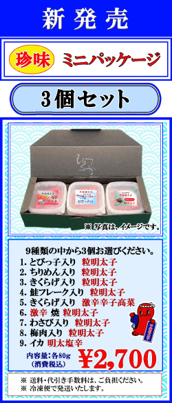 平塚の珍味　3個セット