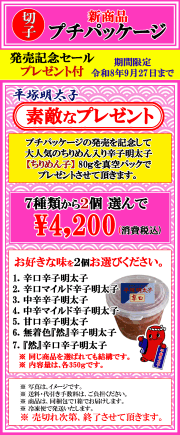 新発売！　【切子】プチパッケージ　プレゼント付