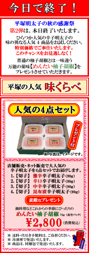 本日終了！　秋の感謝祭　第2弾！　プレゼント付！