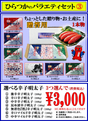 ひらつかのバラエティセット　3　消費税込み