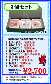 平塚の珍味　3個セット