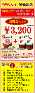 ちりめん子＋選べる切子2個　期間限定！