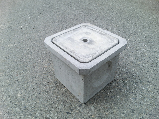 会所桝200　コンクリート蓋付　【送料込】