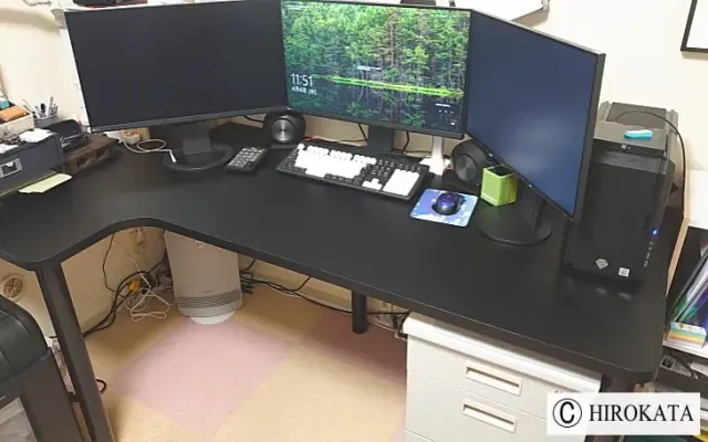 おしゃれな黒いパソコンデスクを完全オーダーメイド！理想の特注サイズで快適インテリア空間