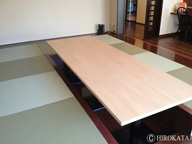 ローテーブルをインテリアやお部屋に合わせたサイズや形、色柄にオーダーメイドできる