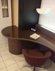 エッジ樹脂メラミン化粧板カウンターテーブル