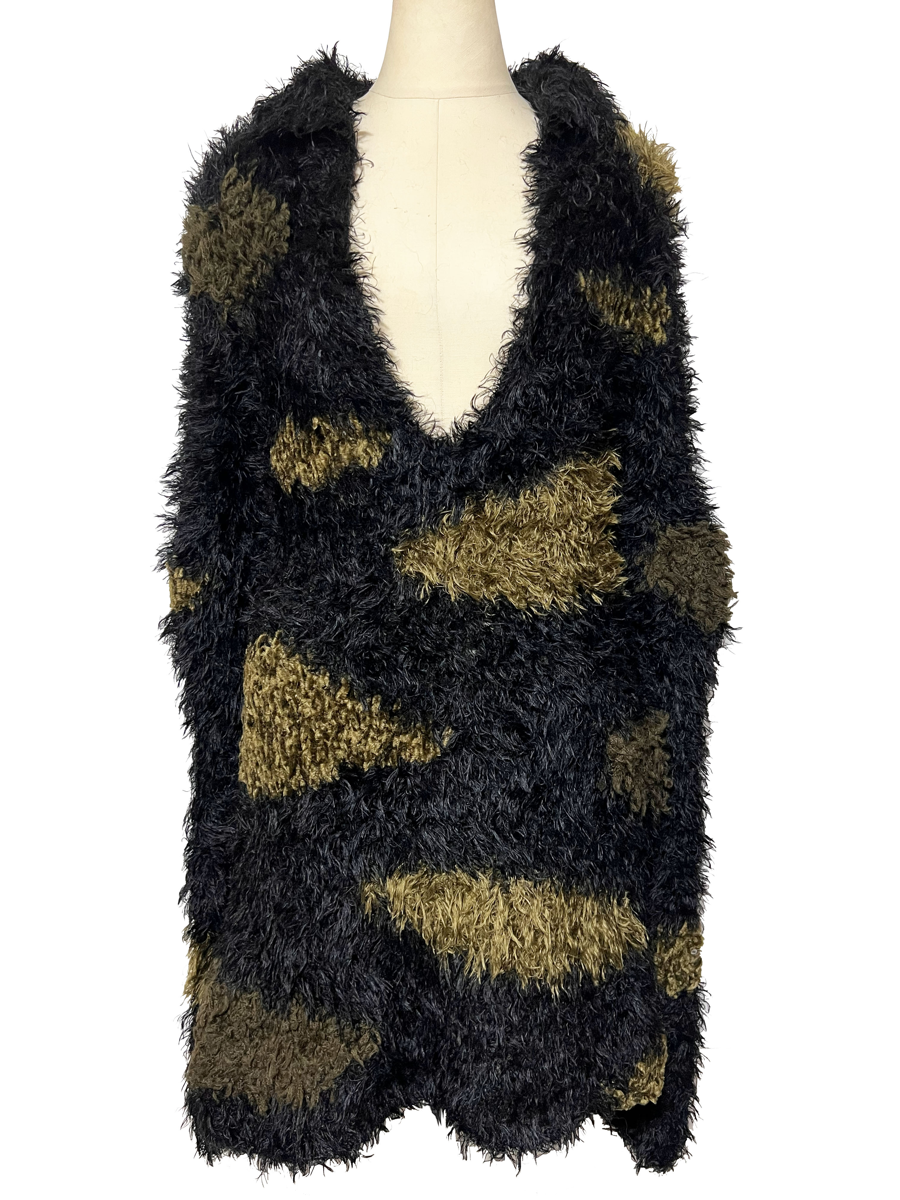 ニット、長袖、迷彩、プルオーバー、ワンピース