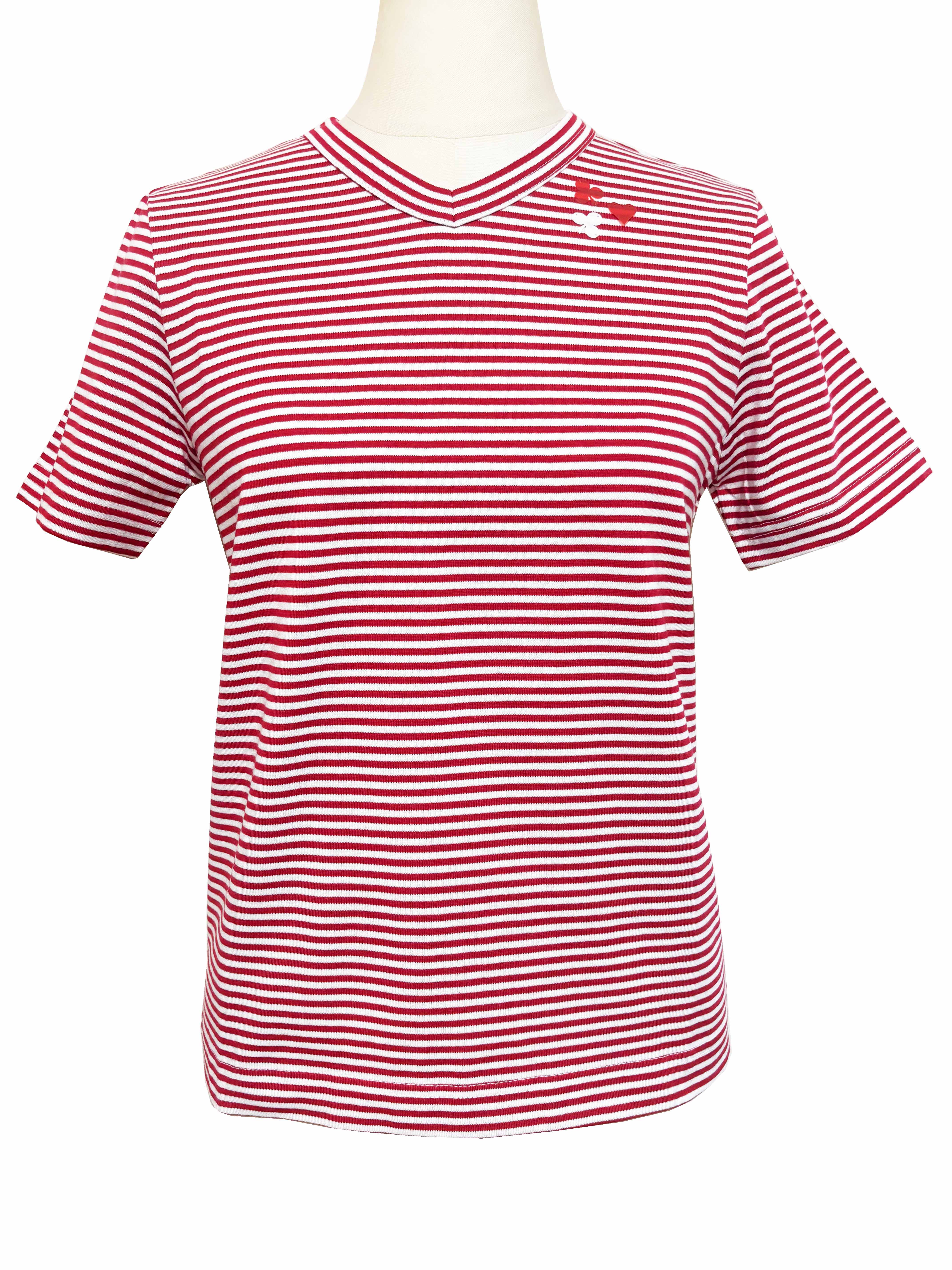 Tシャツ、ボーダー、半袖、ユニセックス、綿