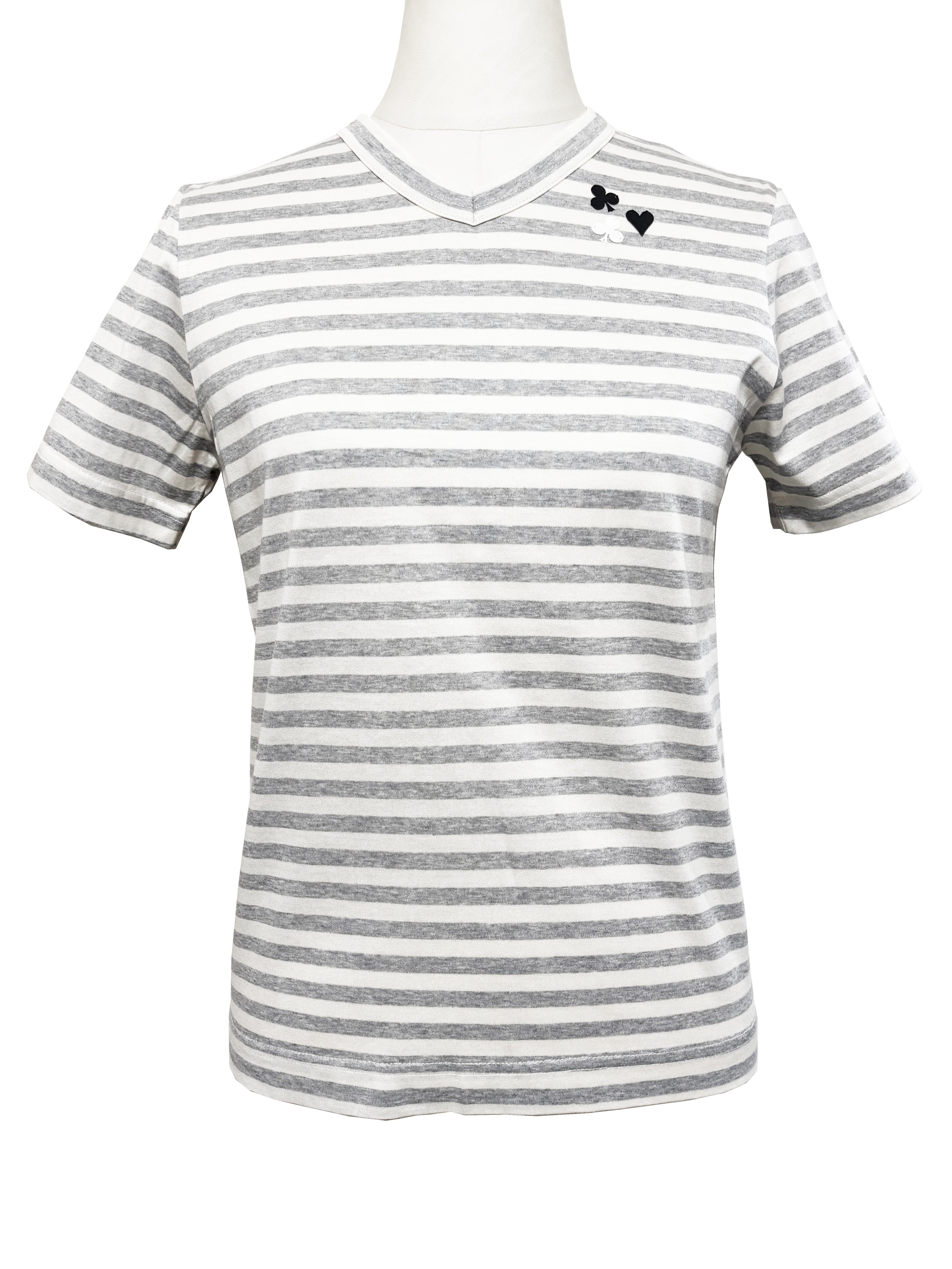 Tシャツ、ボーダー、半袖、ユニセックス、綿