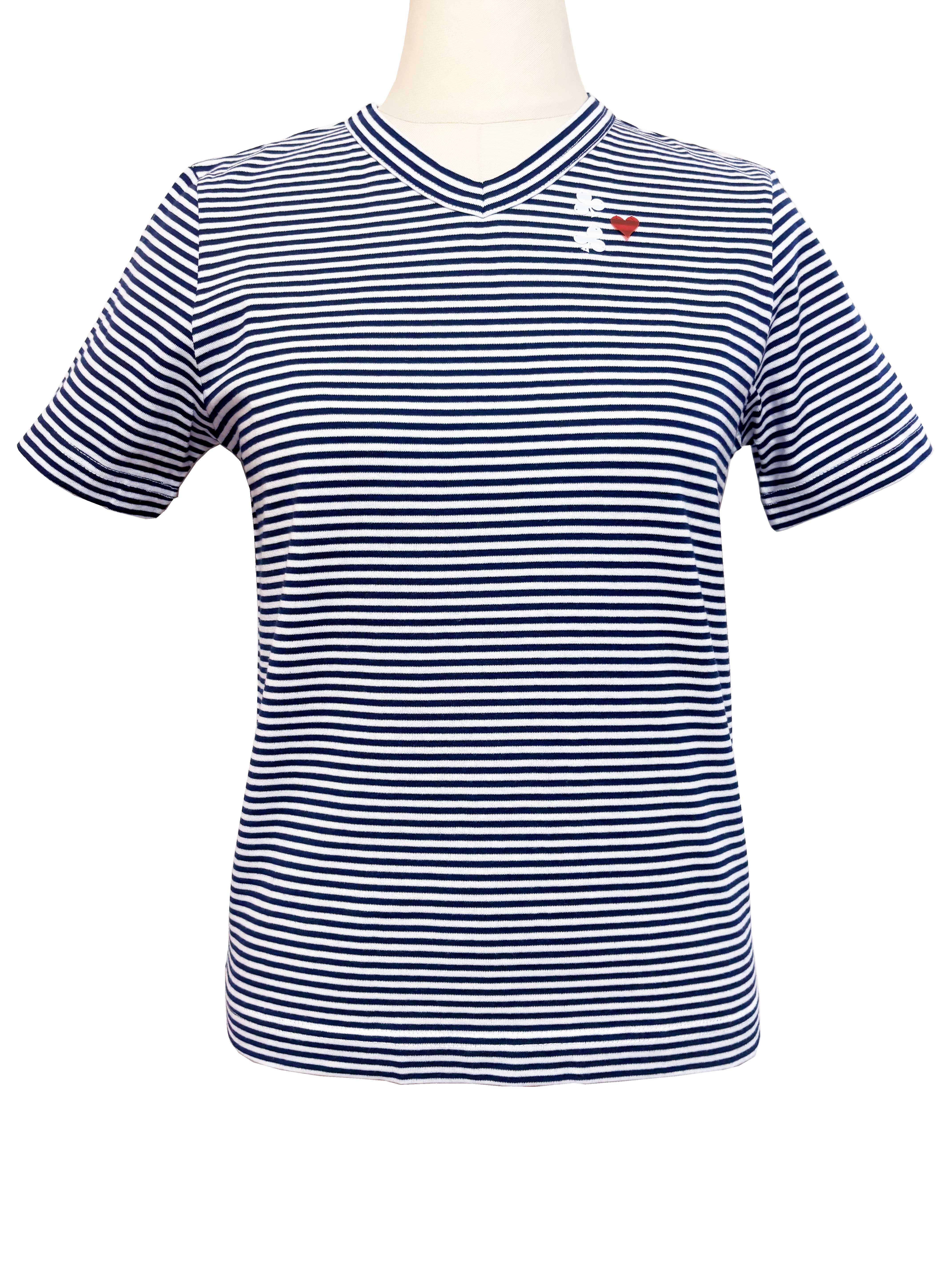Tシャツ、ボーダー、半袖、ユニセックス、綿