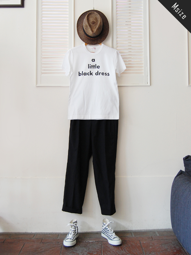 シルケット天竺　メッセージプリントTシャツ