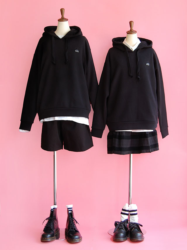 パーカー、ユニセックス、プリント、フーディー、刺繍