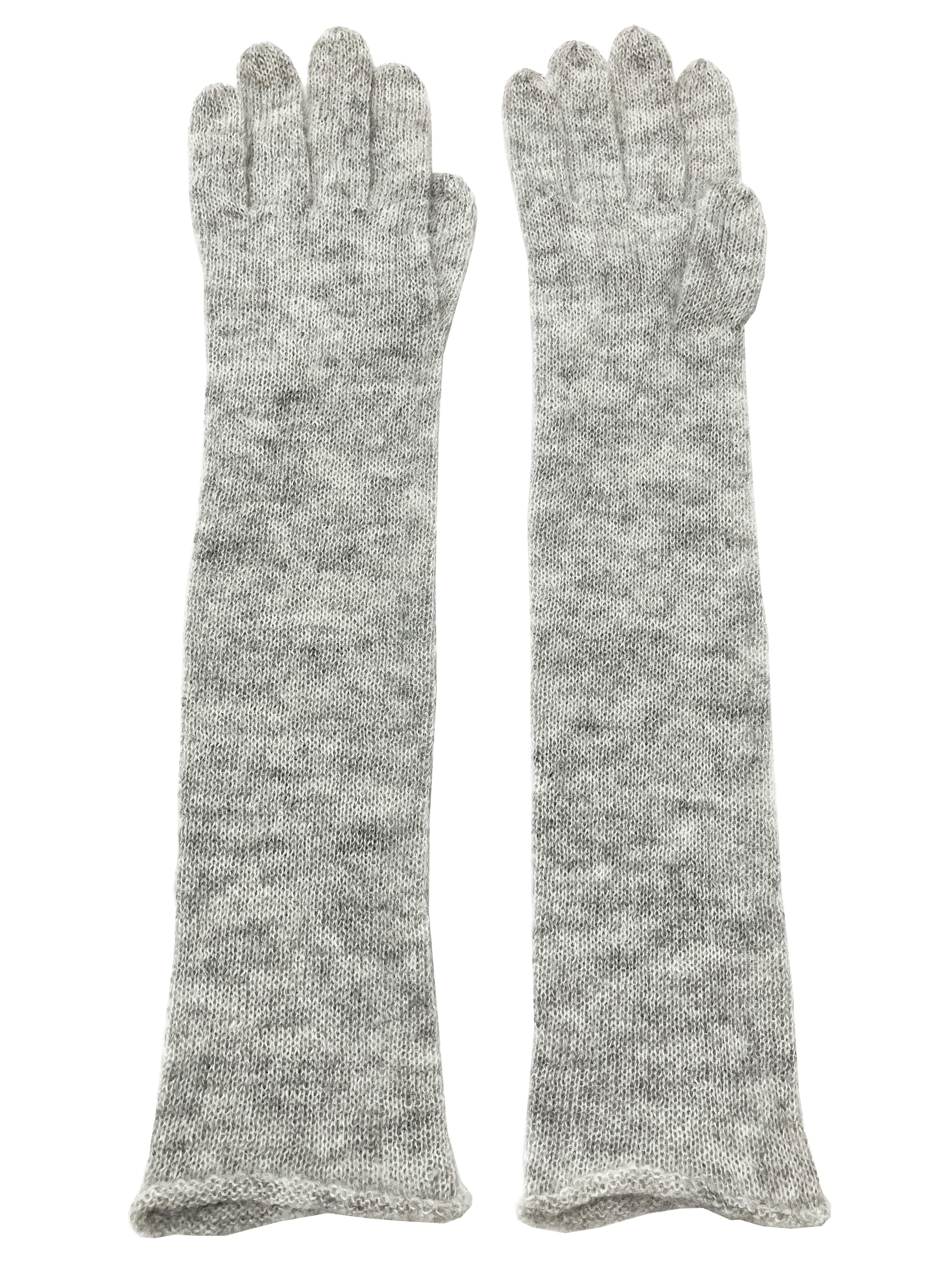 ニット、手袋、ロンググローブ、モヘア、ウール