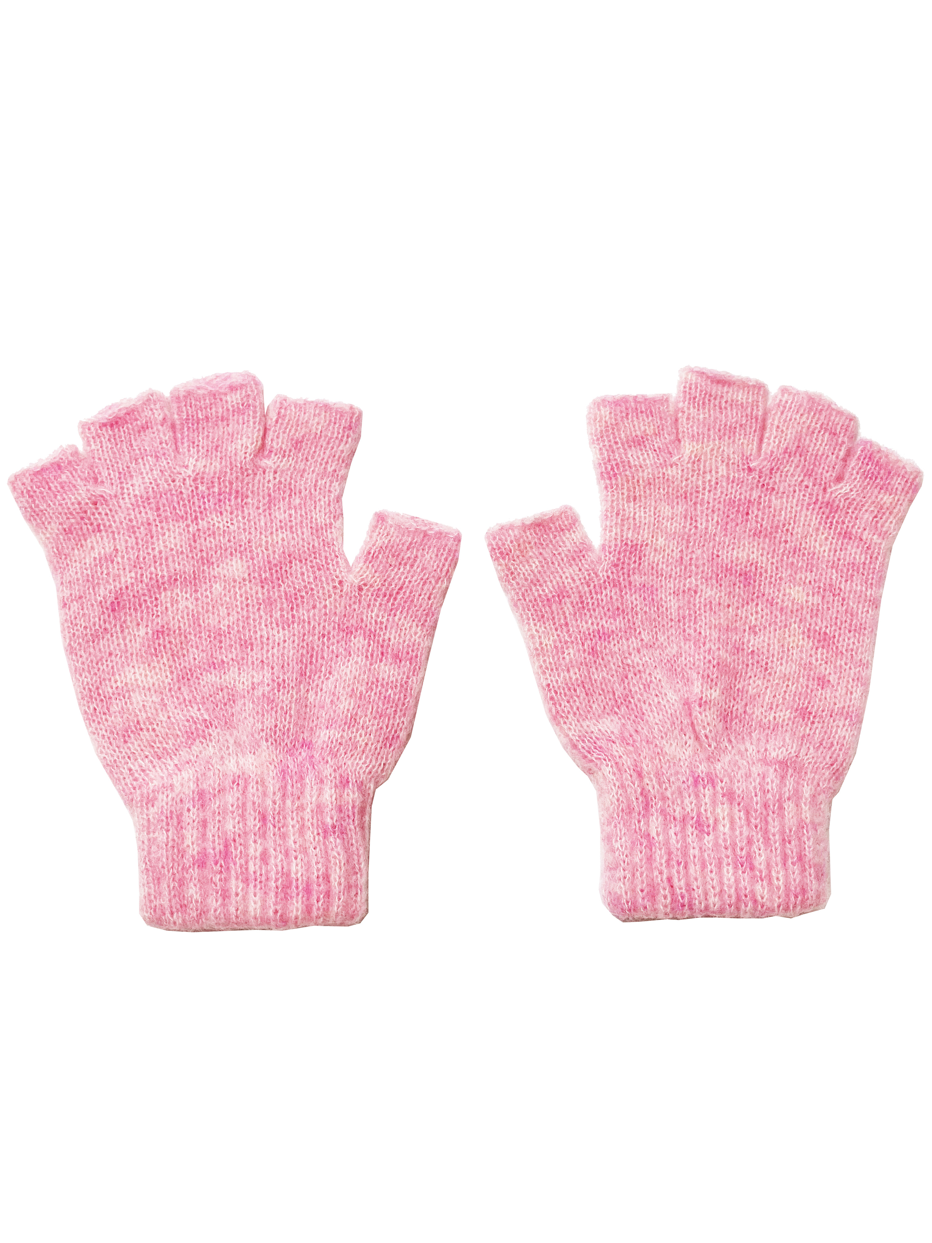 ニット、手袋、グローブ、モヘア、フィンガーレス