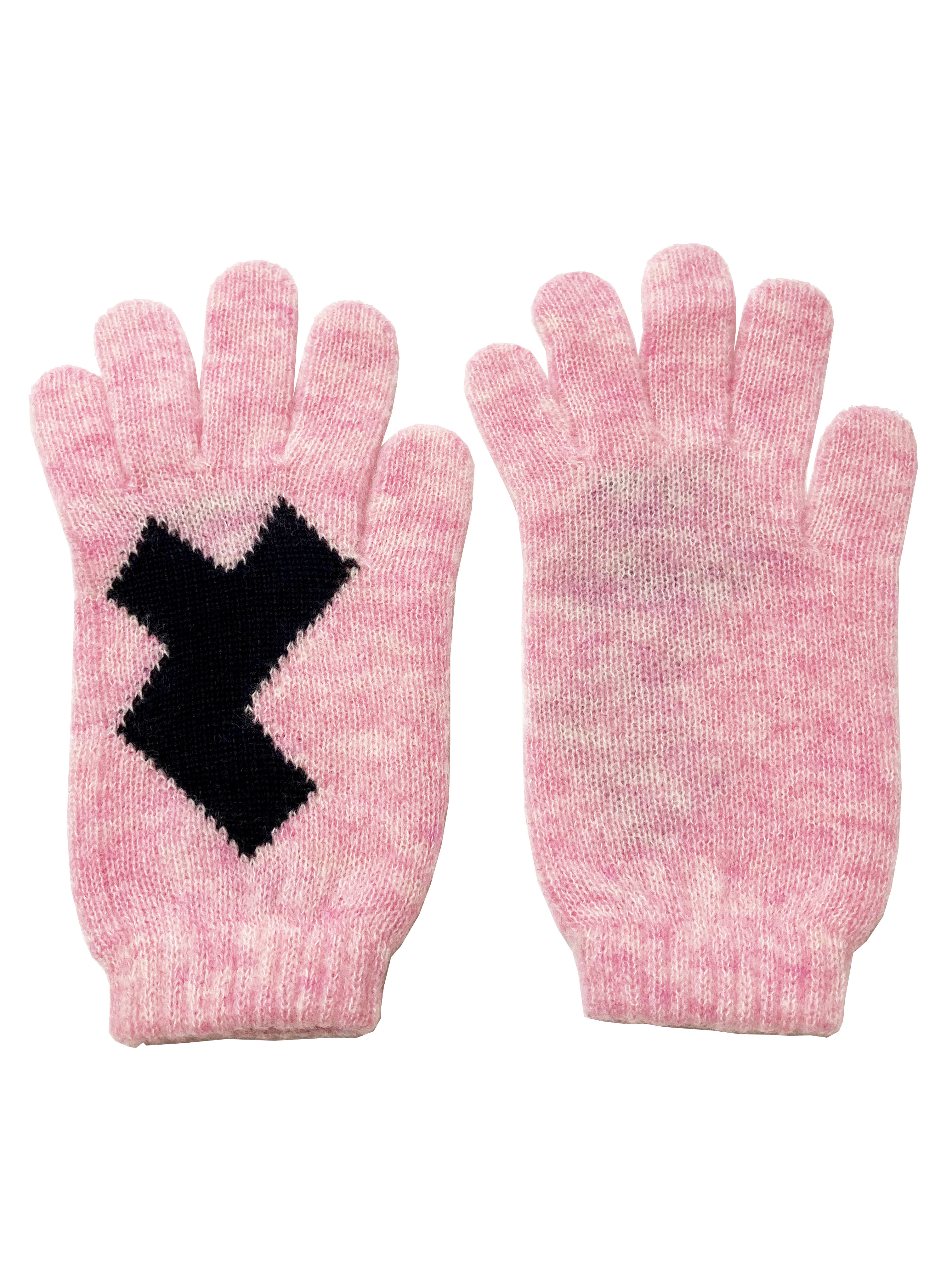 ニット、手袋、グローブ、モヘア、ジャカード